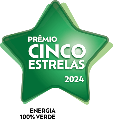 Prémio 5 Estrelas - Energia 100% Verde